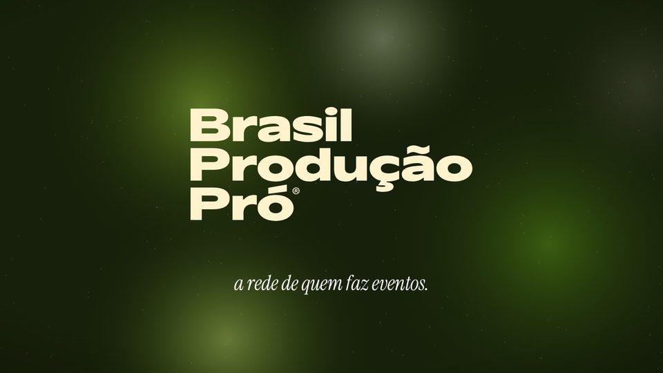 Logo Brasil Produção Pró com a assinatura a rede de quem faz eventos